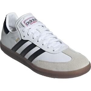 NWT adidas Unisex Samba Indoor Sneaker, White/Black/Vivid Red, 8 US Men 